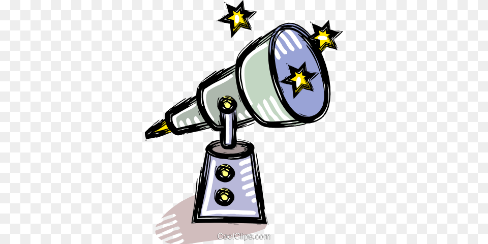 Telescope Royalty Vector Clip Art Illustration, Lighting, Spotlight Png Image