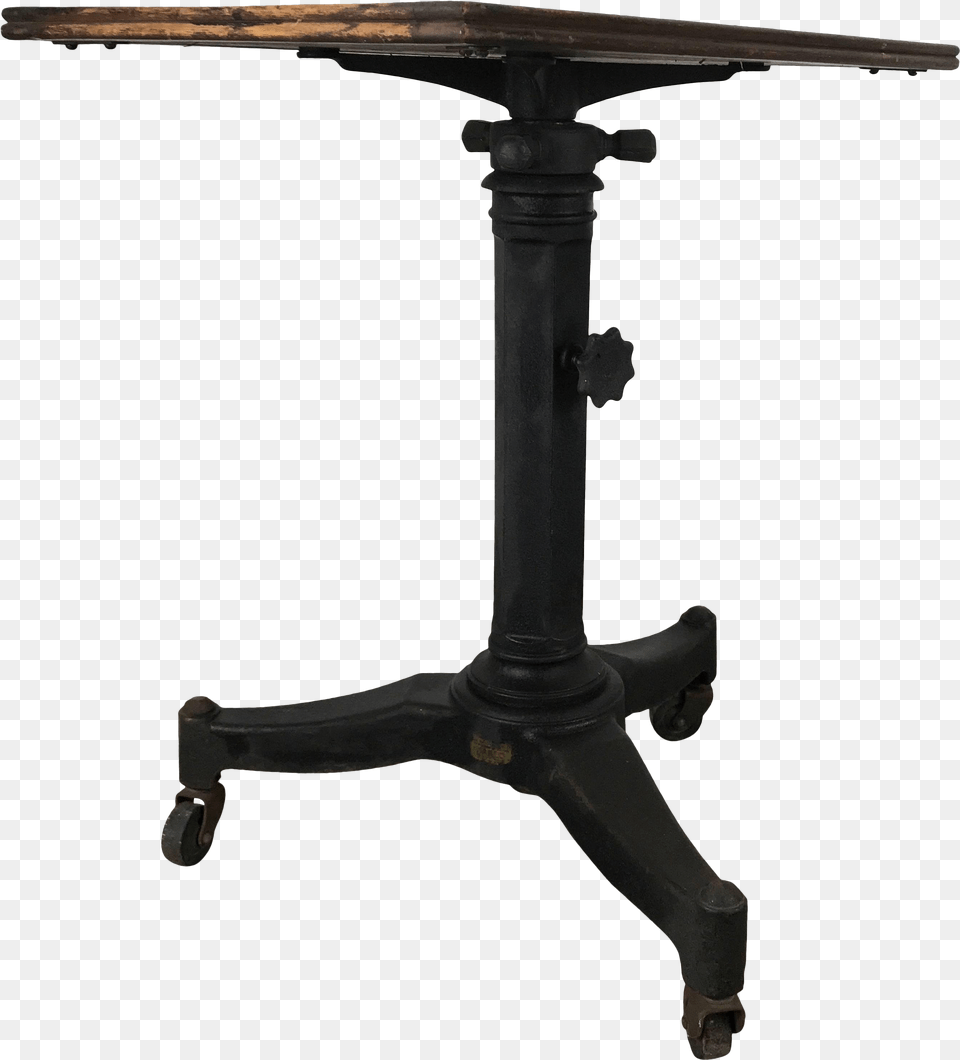 Telescopic Cast Iron And Wood Tablestand Karl Manufacturing South Bend Cast Iron Workbench Legs, Dining Table, Furniture, Table, Desk Free Png Download