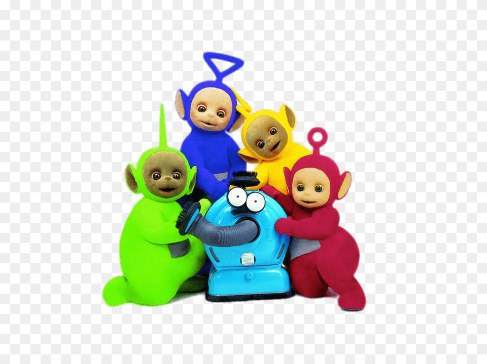 Teletubbies And Noo Noo, Toy, Face, Head, Person Png