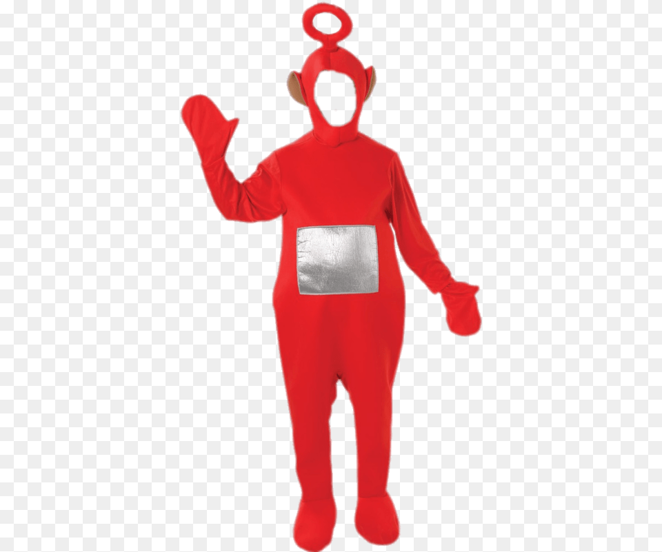 Teletubbies Po Costume Adult Po Teletubby Costume, Clothing, Person, Hood Free Png