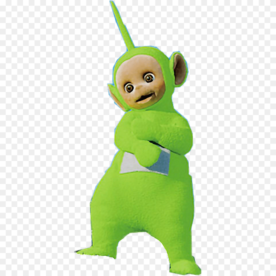 Teletubbies Vert Green Freetoedit Cartoon, Face, Head, Person, Plush Free Png Download