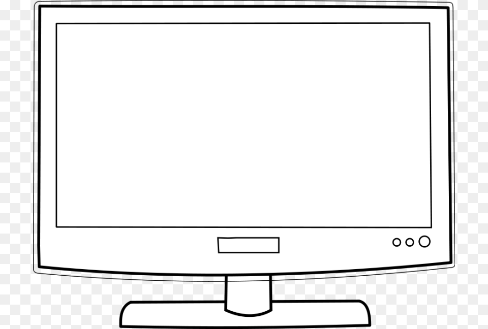 Television Black And White Clipart, Computer Hardware, Electronics, Hardware, Monitor Png