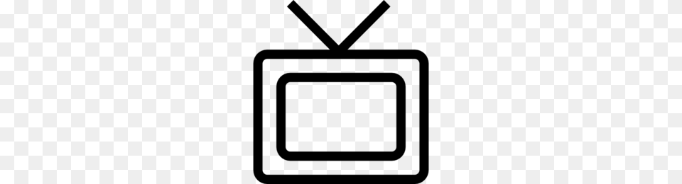 Television Clipart, Gray Png Image