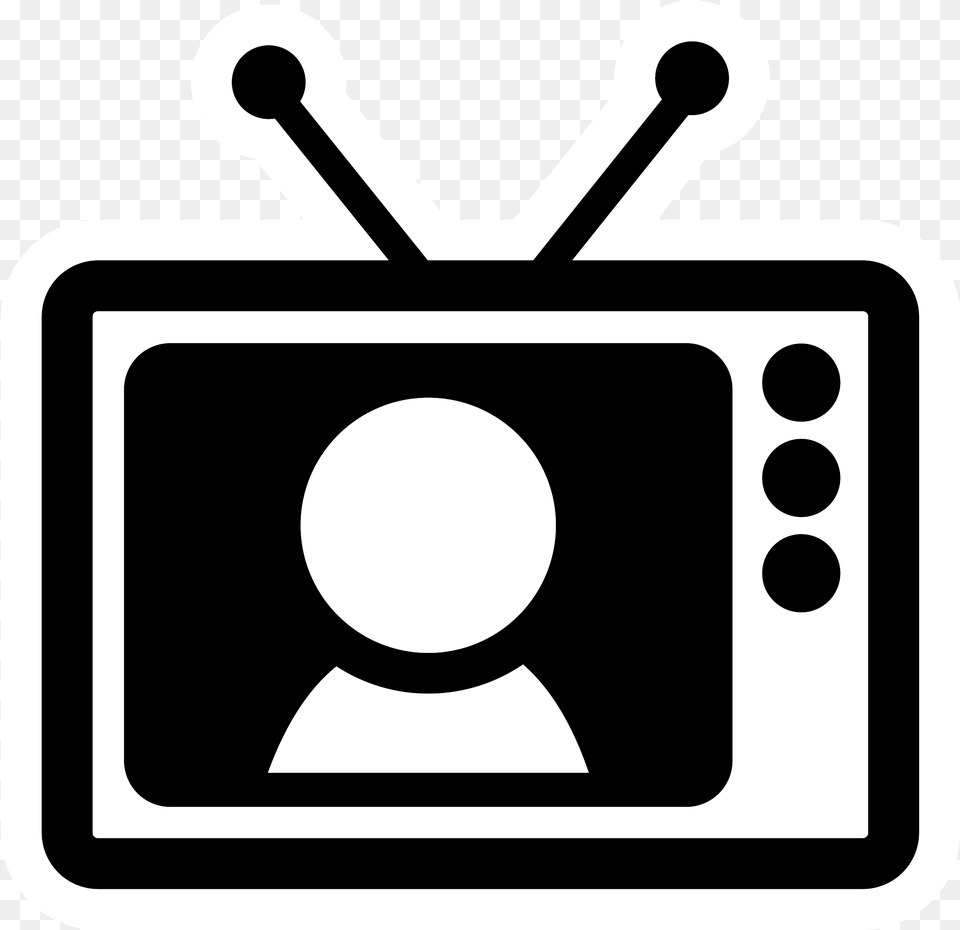 Television Clipart Square Thing Black And White Tv Clipart, Computer Hardware, Electronics, Hardware, Monitor Free Png