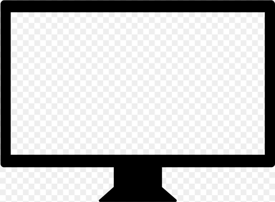 Television Drawing For On Mbtskoudsalg Monitor Apple, Gray Free Png Download