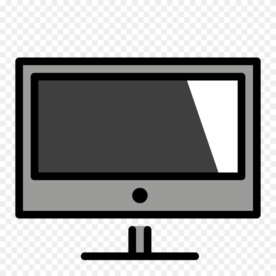 Television Emoji Clipart, Computer Hardware, Electronics, Hardware, Monitor Free Png