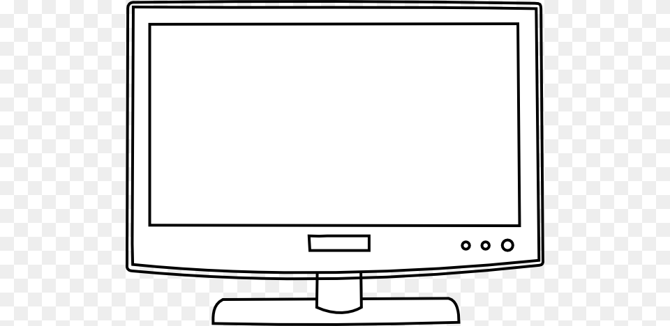 Television Outline Clip Art, Computer Hardware, Electronics, Hardware, Monitor Png Image