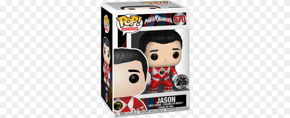 Television Red Ranger Stock Thumb Funko Pop Red Ranger, Baby, Person, Toy, Doll Free Png Download