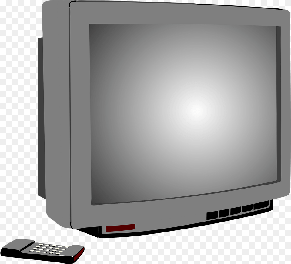 Television Set And Remote Clipart, Computer Hardware, Electronics, Hardware, Monitor Free Png Download