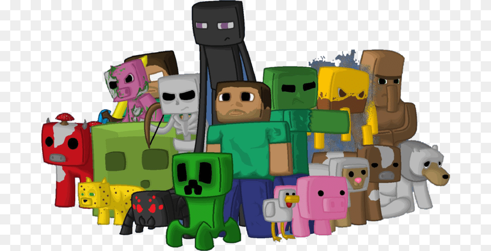 Television Toy Wallpaper Play Desktop Highdefinition Transparent Minecraft Characters, Bulldozer, Machine, Art, Face Free Png