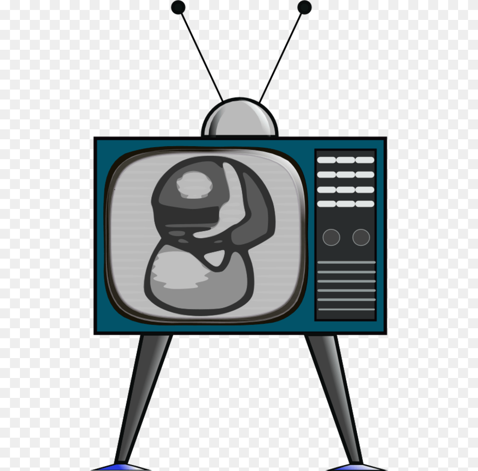 Television Tv Old Antenna Black And White Se P Tv Tegning, Computer Hardware, Electronics, Hardware, Monitor Free Png Download