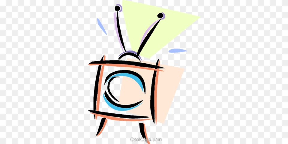 Television With Rabbit Ears Royalty Vector Clip Art, Bag, Aircraft, Airplane, Transportation Png Image