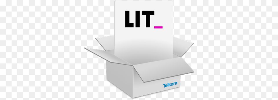 Telkom Lit Home Telkom, Box, Cardboard, Carton, Computer Hardware Png Image