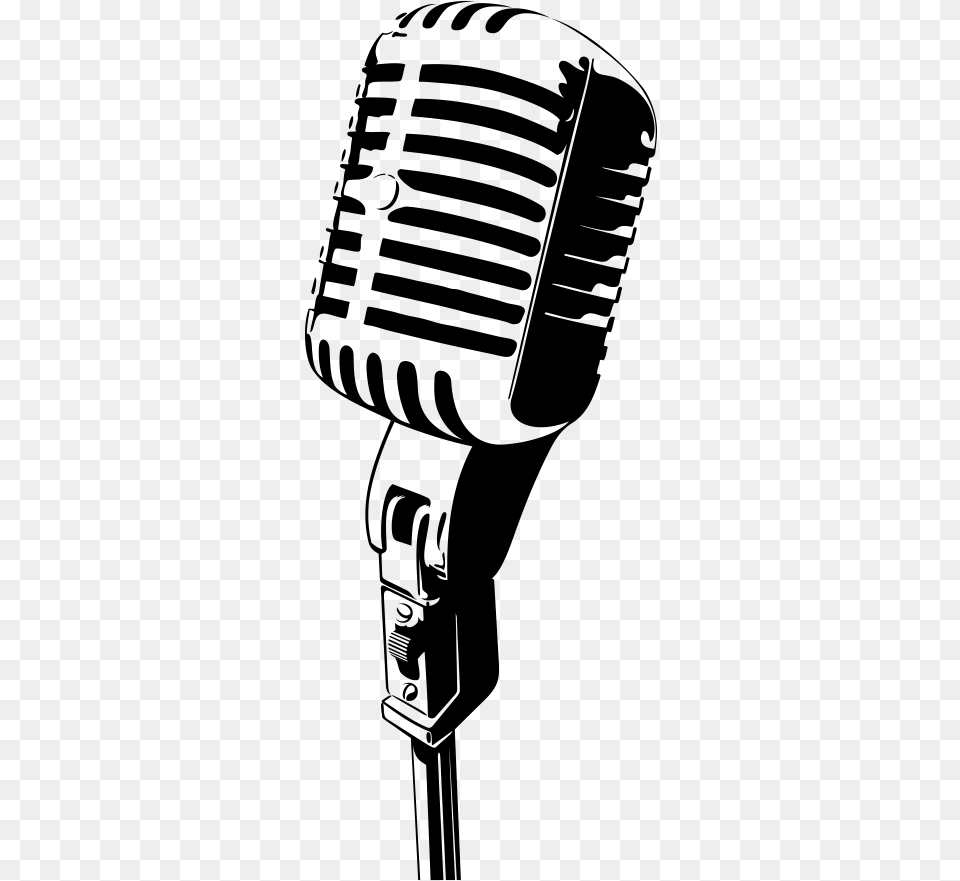 Tell Me What You Thought Of The Show Stand Up Mic, Gray Png
