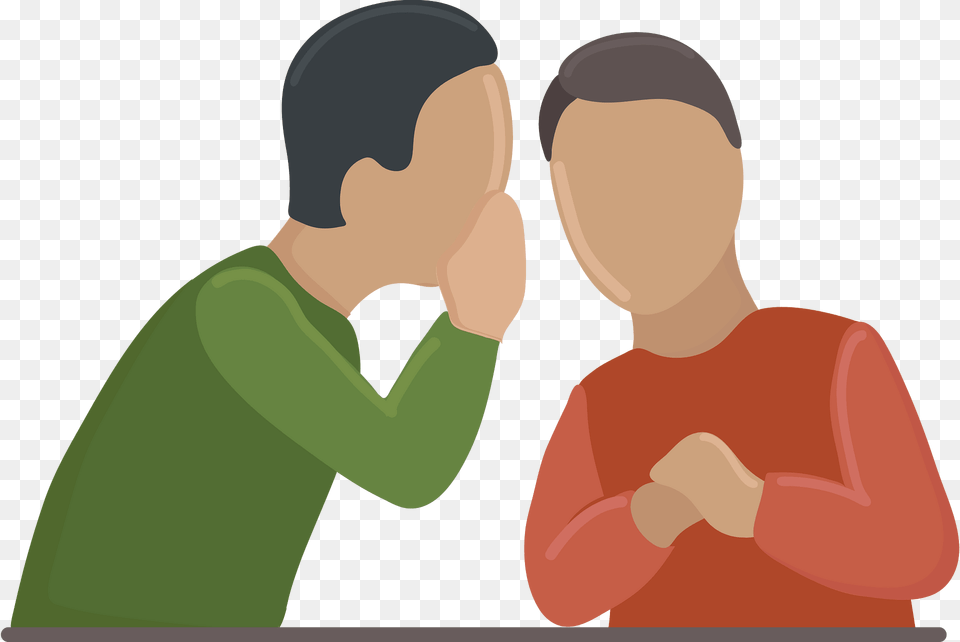 Telling Secret Clipart, Person, Romantic, Kissing, Head Png Image