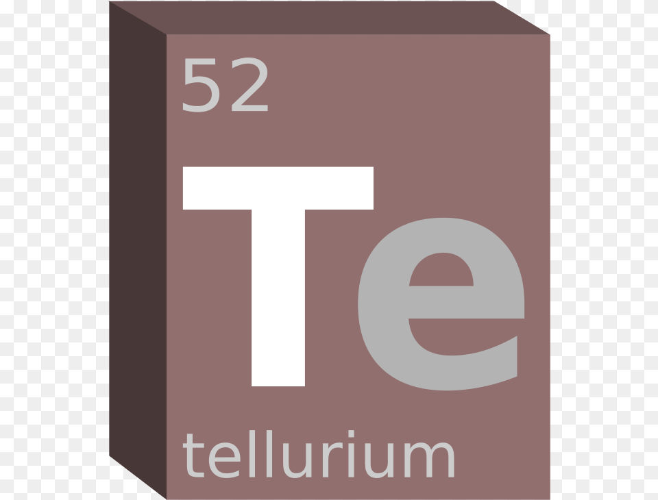 Tellurium Block Chemistry Box, Number, Symbol, Text Png