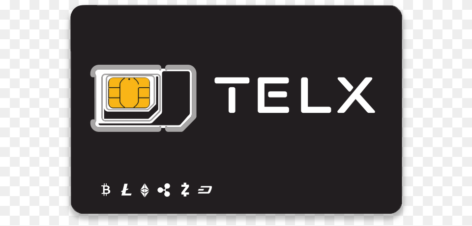 Telx Crypto Sim Card, Text, Credit Card, Electronics, Mobile Phone Png