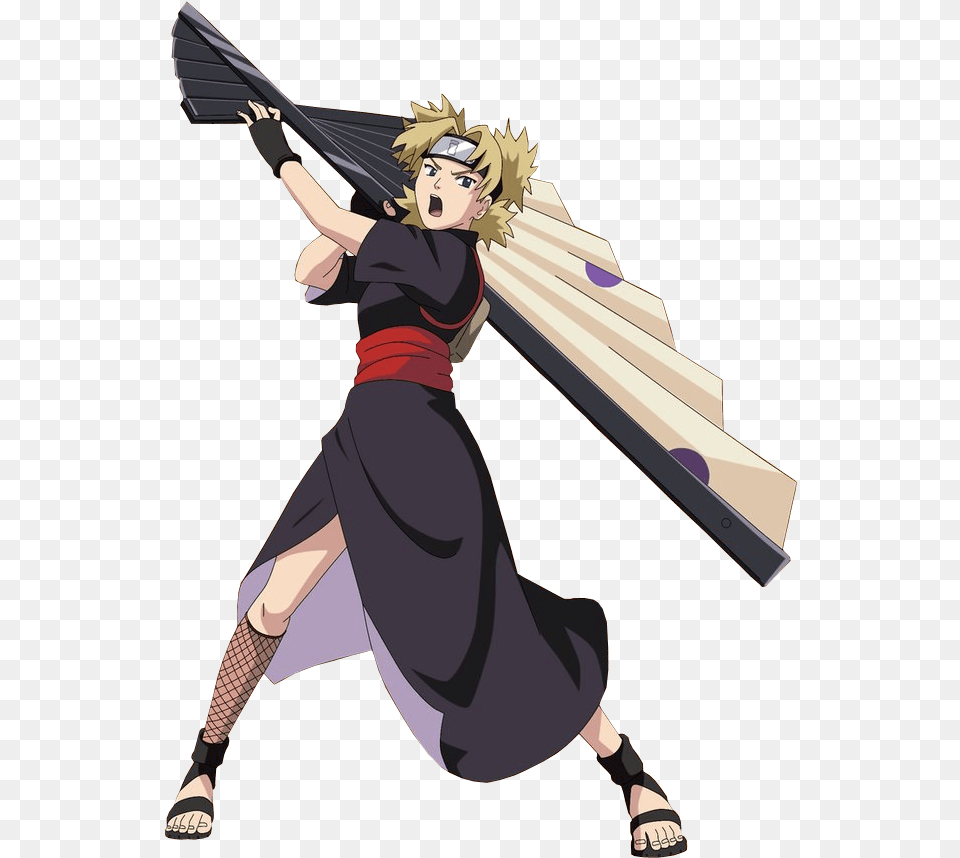 Temari Possesses And Is Adept In The Wind Style Release Temari Render, Publication, Book, Comics, Adult Free Png