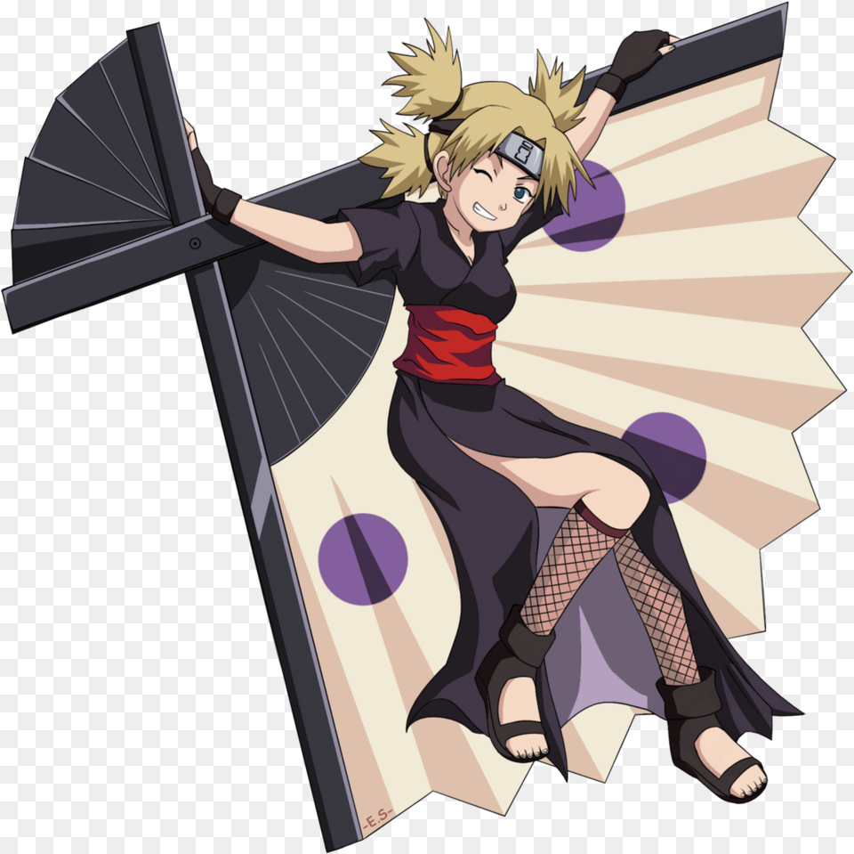 Temari Shippuden, Book, Comics, Publication, Person Free Png Download