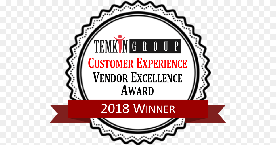 Temkin Group S 2018 Customer Experience Vendor Excellence Round Border Black And White, Dynamite, Weapon Png