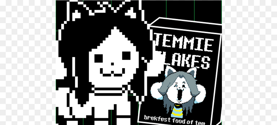 Temmie Mania Annoying Dog And Tem, Advertisement, Poster, Stencil, Baby Free Transparent Png