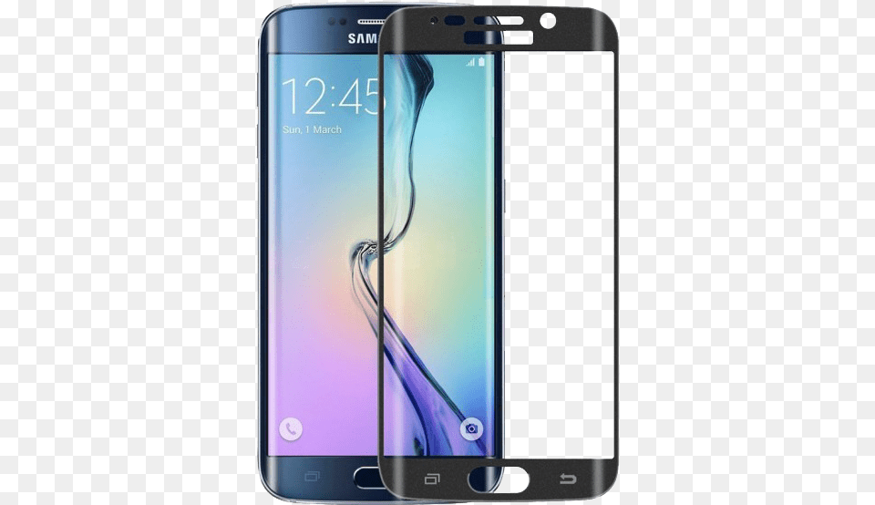 Tempered Glass For Samsung Galaxy S7 Edge 3d Curved Samsung S7 Tempered Glass Black, Electronics, Iphone, Mobile Phone, Phone Png