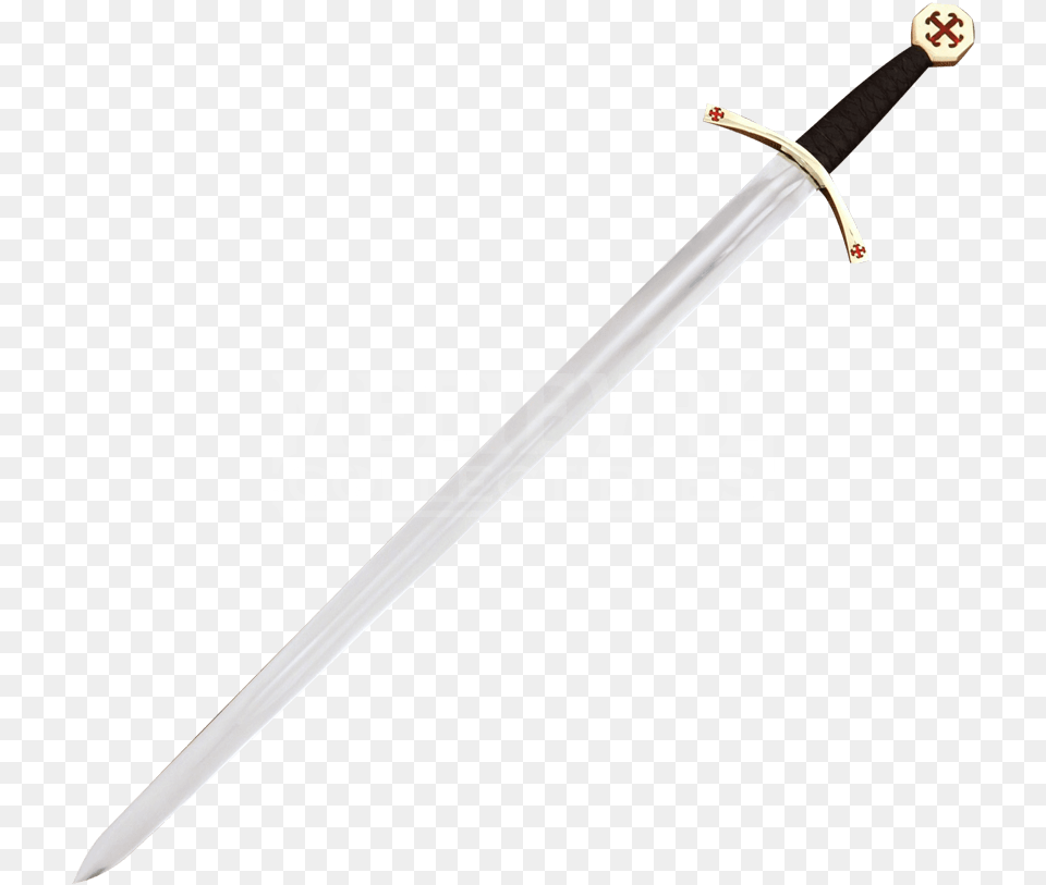 Templar Arming Sword Crusader Sword, Weapon, Blade, Dagger, Knife Free Png Download