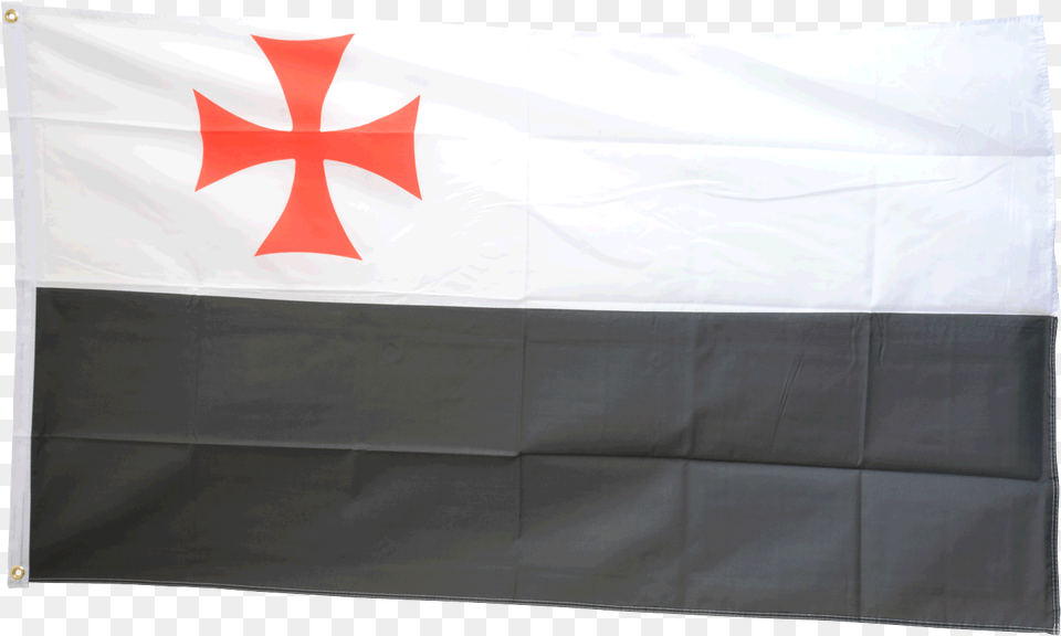 Templar Cross Black White Flag Flag Free Png Download