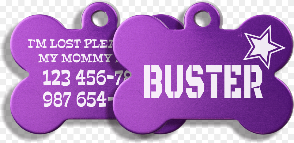 Template Dog Tag Heart, Purple Free Png