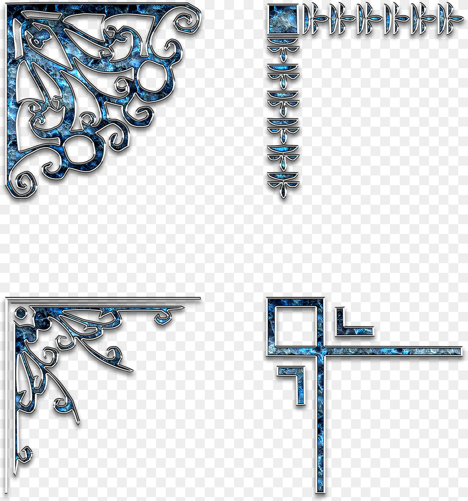 Template Element Angle Frame Photo Frame Silver Picture Frame, Cross, Symbol, Gun, Weapon Png Image