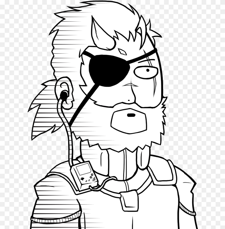 Template For Anyone Who Wants To Place His Silly Face The Phantom Pain, Publication, Book, Comics, Person Free Transparent Png