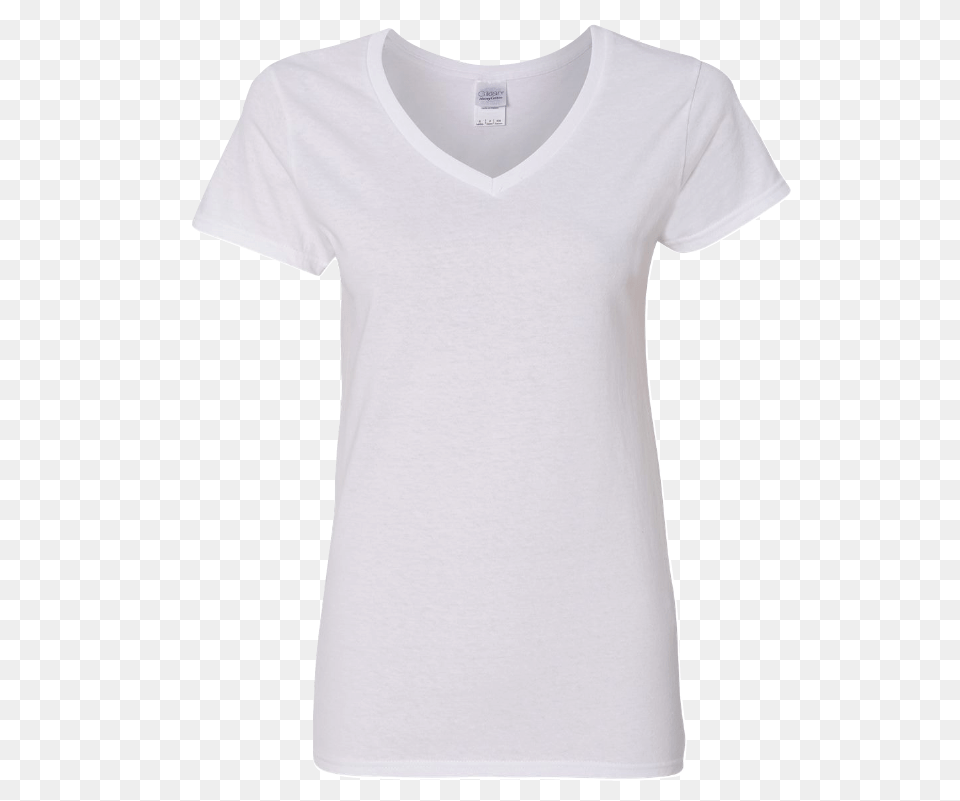 Template Ladies V Neck T Shirt, Clothing, T-shirt Free Transparent Png