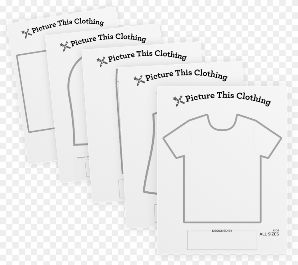 Templates Picture This Clothing Diagram, T-shirt, Long Sleeve, Sleeve Free Png Download