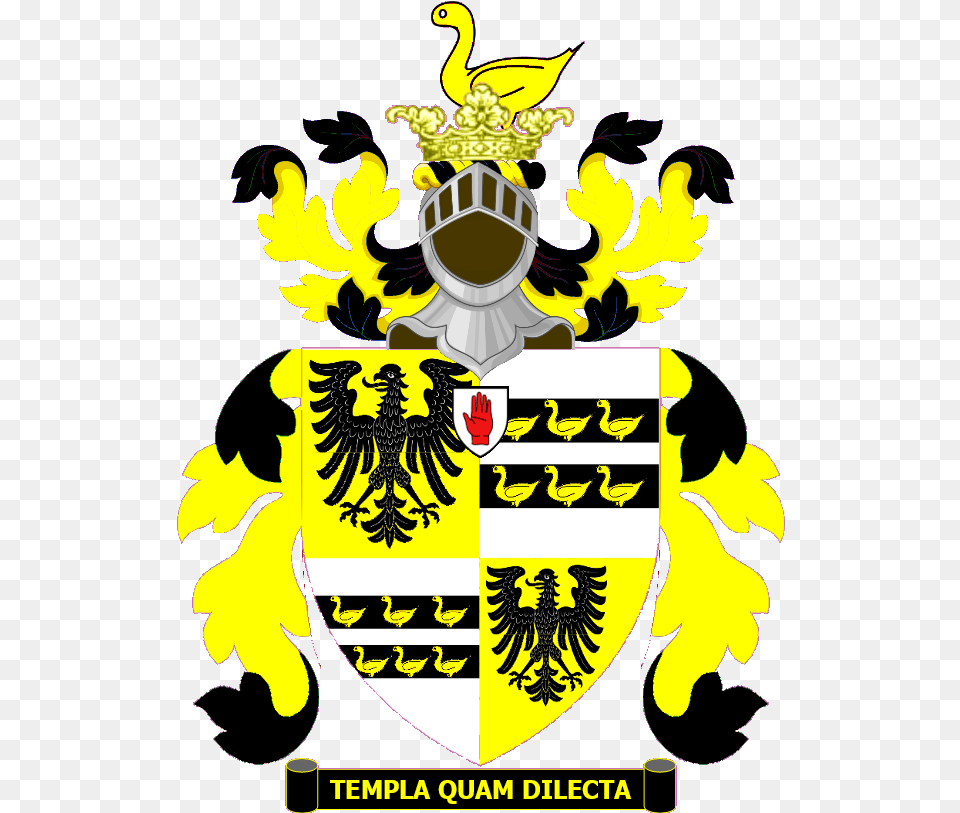 Temple Achievement Knight Of Garter Coat Of Arms, Emblem, Symbol, Logo, Animal Free Png