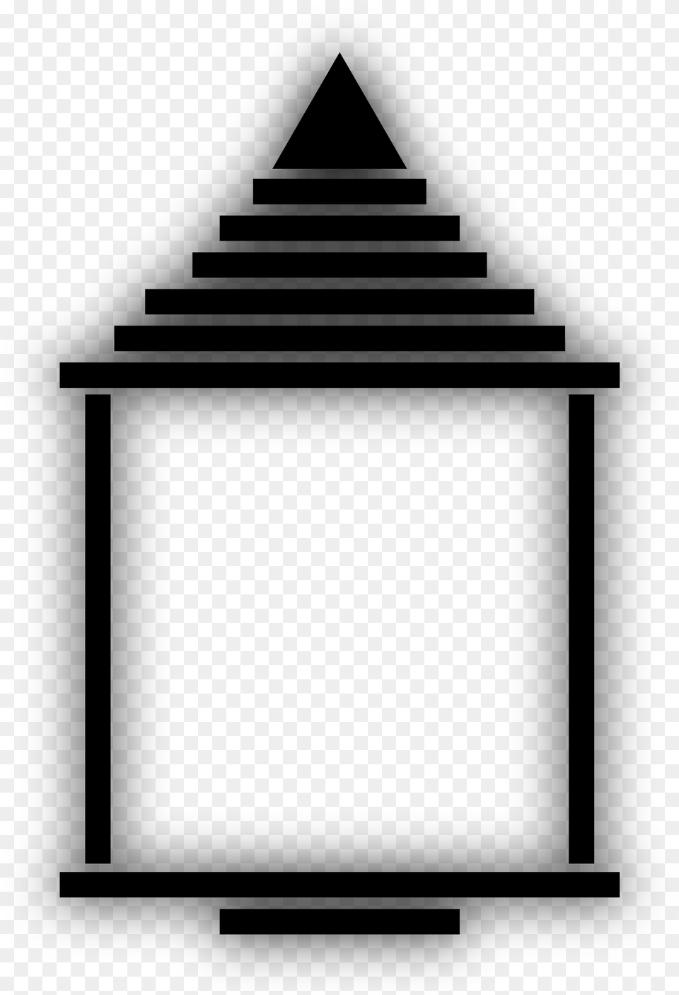 Temple Clipart Symbol Of Hindu Temple, Gray Free Transparent Png