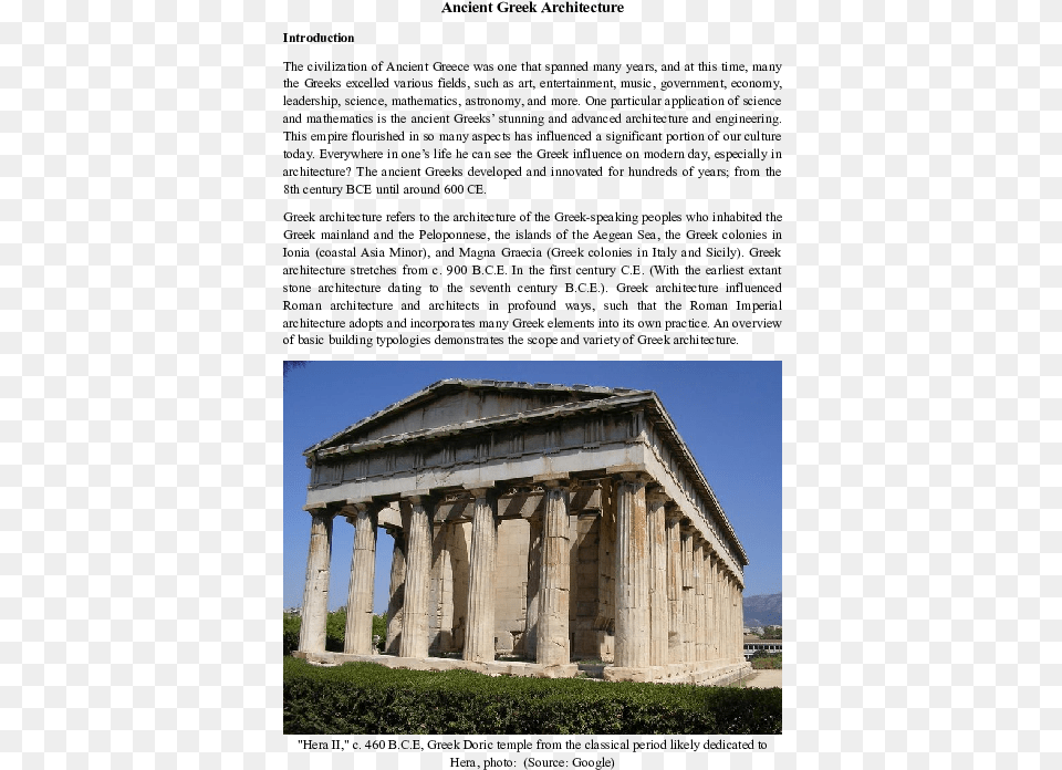 Temple Of Hephaestus, Architecture, Building, Parthenon, Person Png