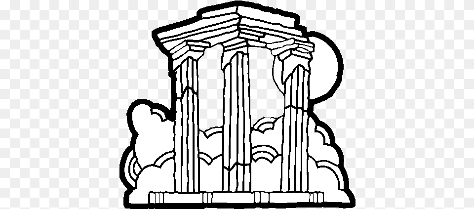 Temple Of Olympian Zeus Coloring, Architecture, Pillar, Building, Parthenon Free Png