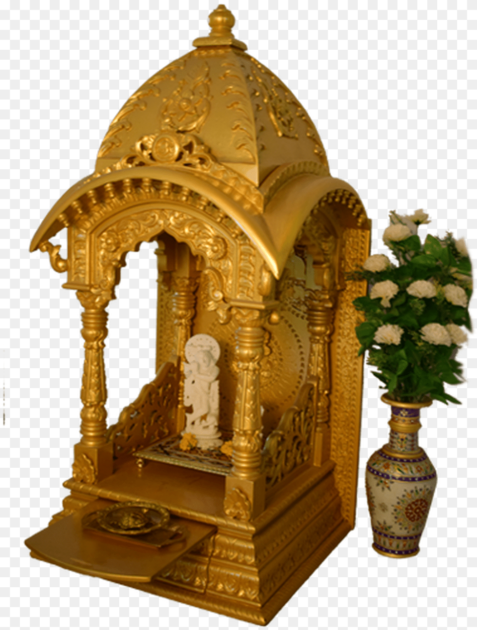 Temple Wooden Golden Arch, Flower Bouquet, Plant, Flower, Flower Arrangement Free Transparent Png