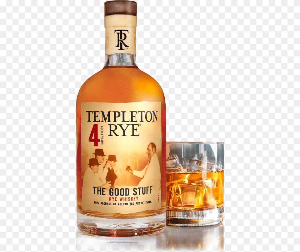 Templeton Rye Whiskey, Liquor, Alcohol, Beverage, Whisky Free Png Download