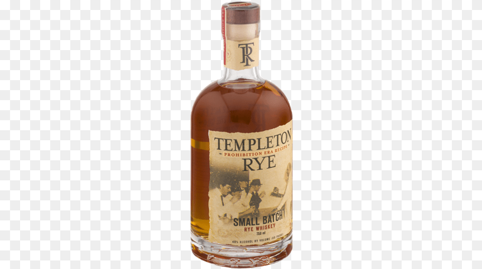 Templeton Small Batch Rye Whiskey 750 Ml Bottle, Alcohol, Beverage, Liquor, Whisky Png Image