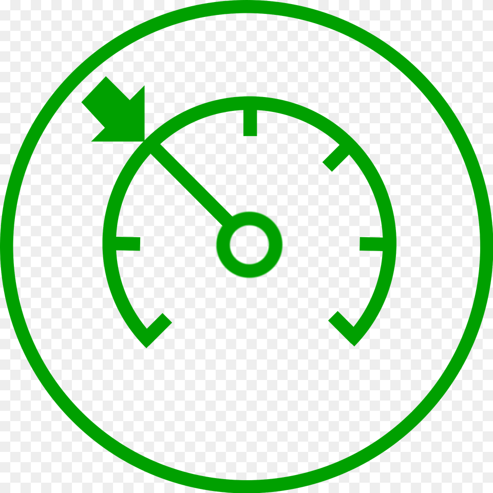 Tempomat Clipart, Gauge, Green Png Image