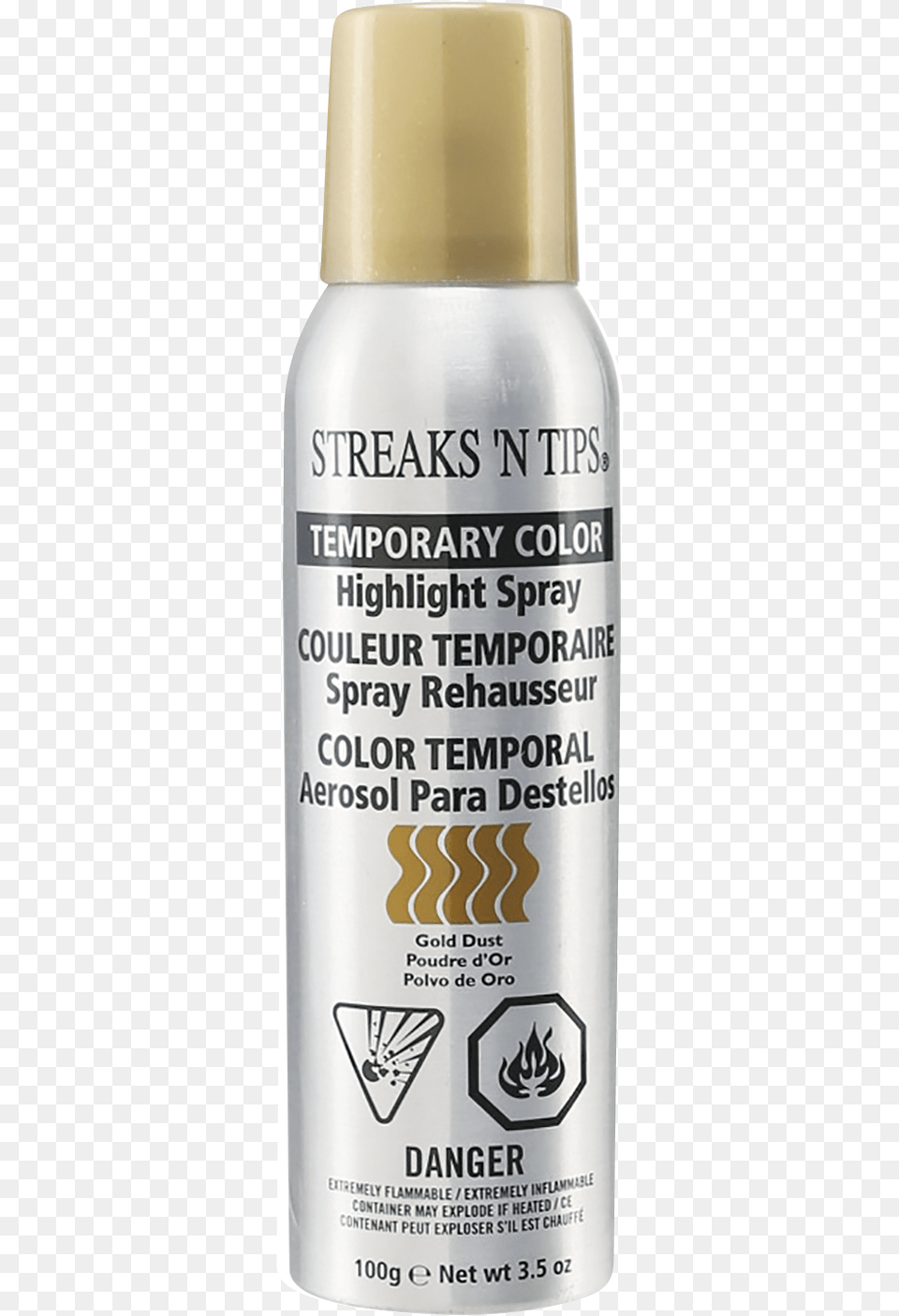 Temporary Highlight Color Spray By Streaks N39 Tips Streaks N Tips Temporary Color Highlight Spray Burnt, Cosmetics, Alcohol, Beer, Beverage Free Png Download