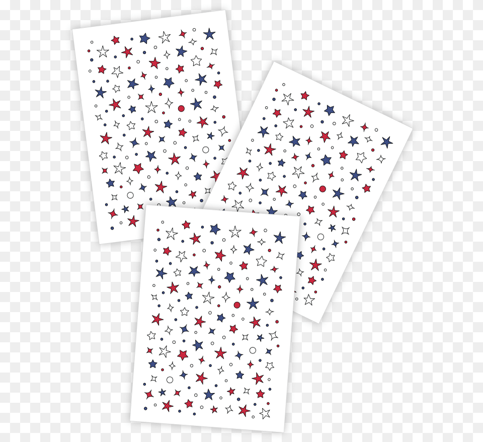 Temporary Star Freckles Tattoos For Kids In Us Flag Freckle, Paper, Confetti Free Png Download