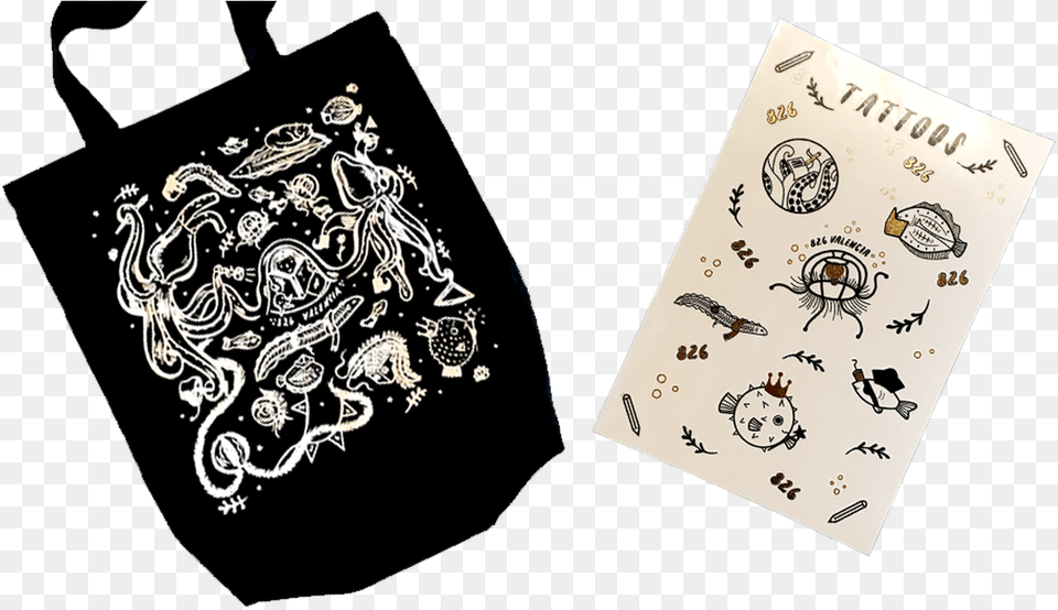 Temporary Tattoo And Tote Bag Bundle Bee, Pattern, Accessories, Handbag, Face Free Transparent Png