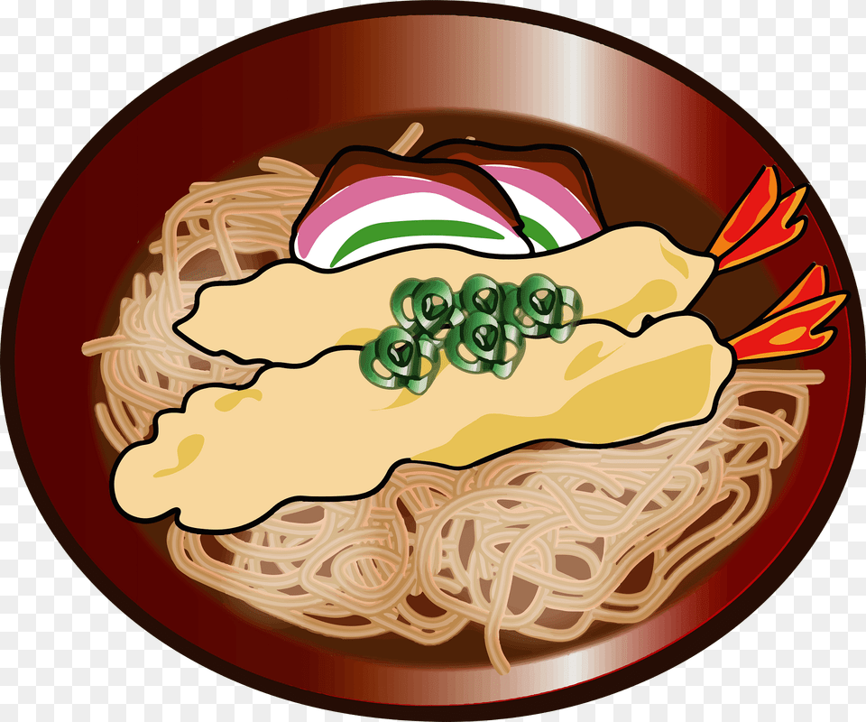 Tempura Soba Noodle Food Clipart, Meal, Dish, Pasta, Dessert Free Png Download