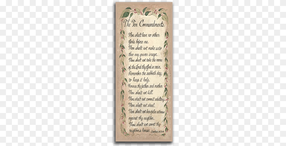 Ten Commandments Poster Print By Gail Eads 8 X, Page, Text, Book, Publication Png Image