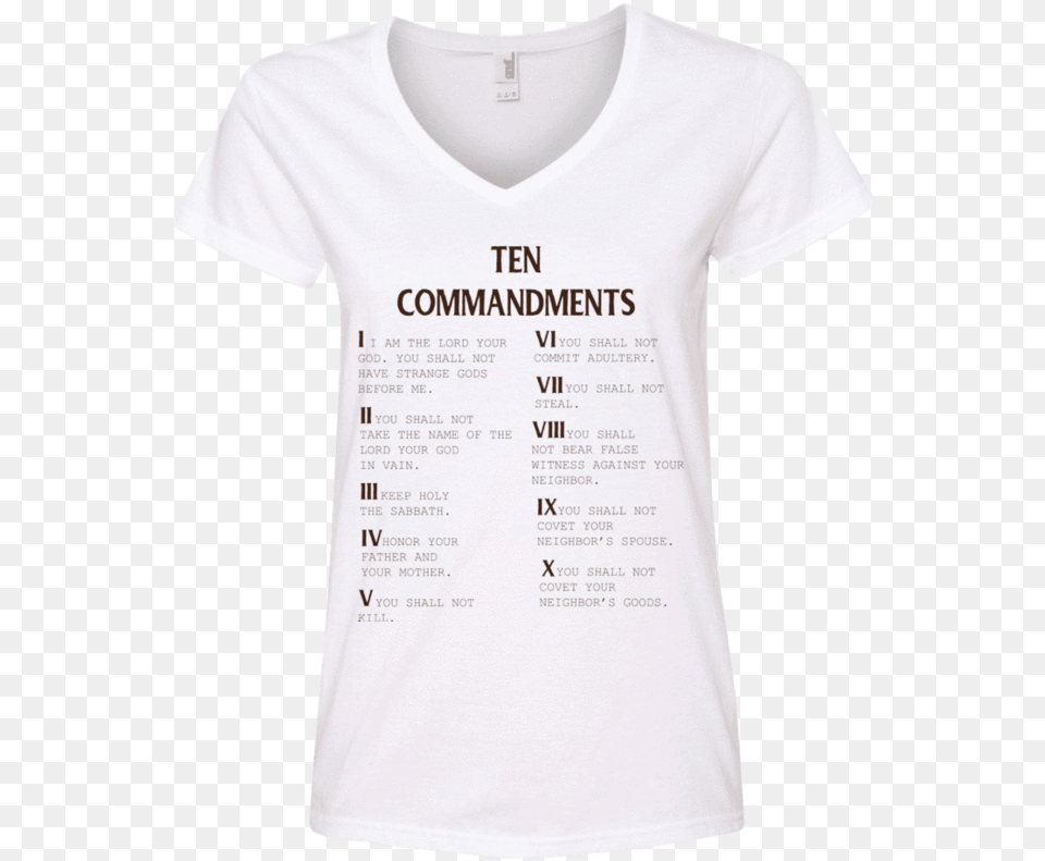 Ten Commandments V2 Apparel Our Lord Styleclass Active Shirt, Clothing, T-shirt Free Transparent Png