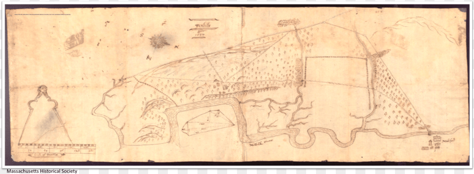 Ten Hills Manuscript Map Created By Farm Owner John Sketch, Art, Painting, Archaeology Free Png Download