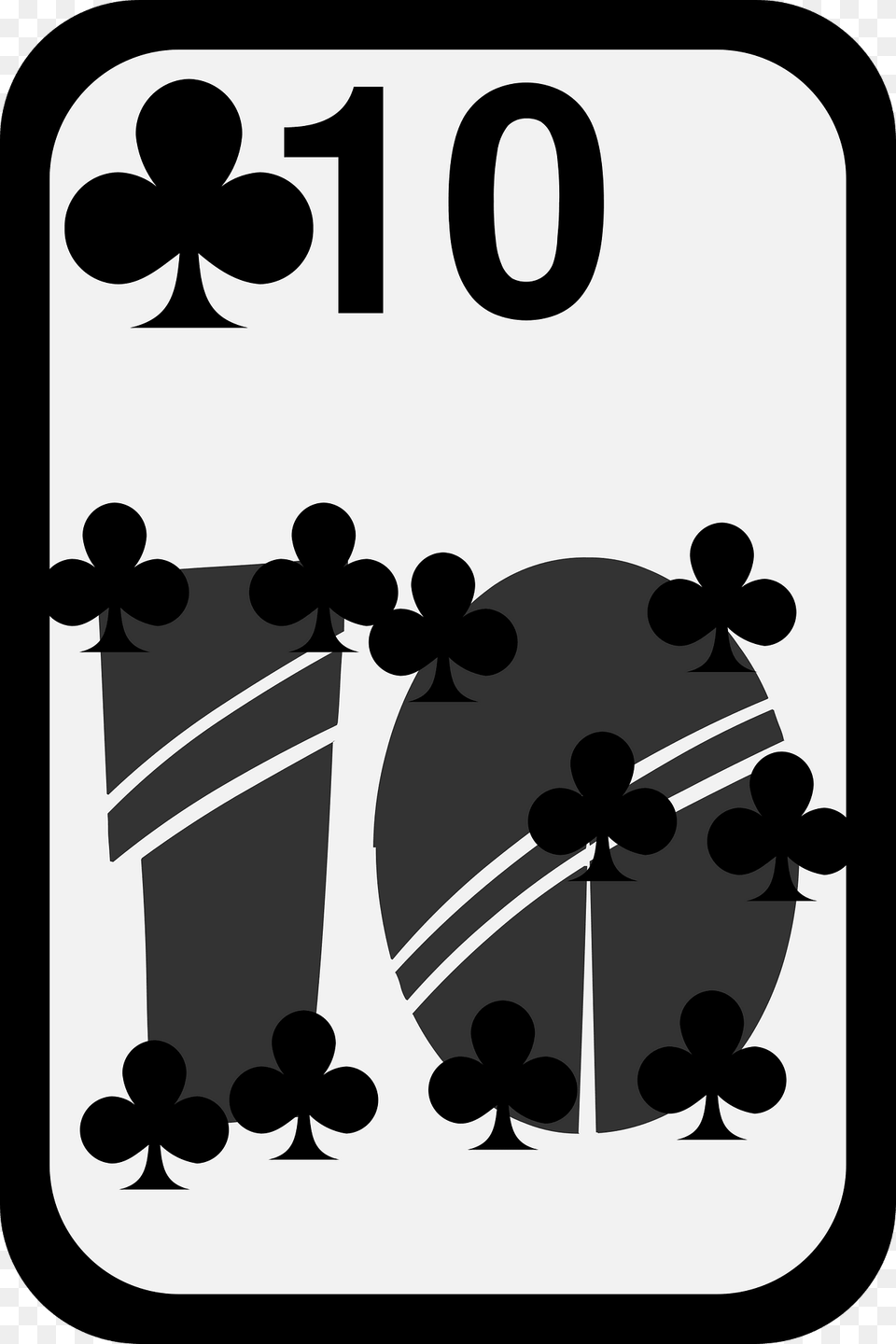Ten Of Clubs Clipart, Symbol, Number, Text, Smoke Pipe Free Transparent Png