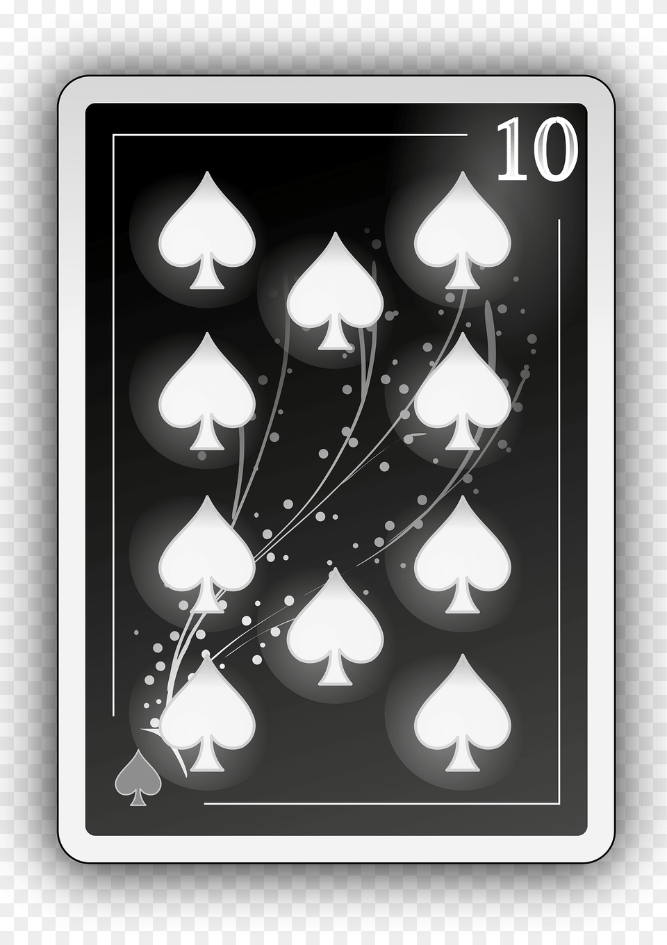 Ten Of Spades Clipart, Accessories, Earring, Jewelry Png Image